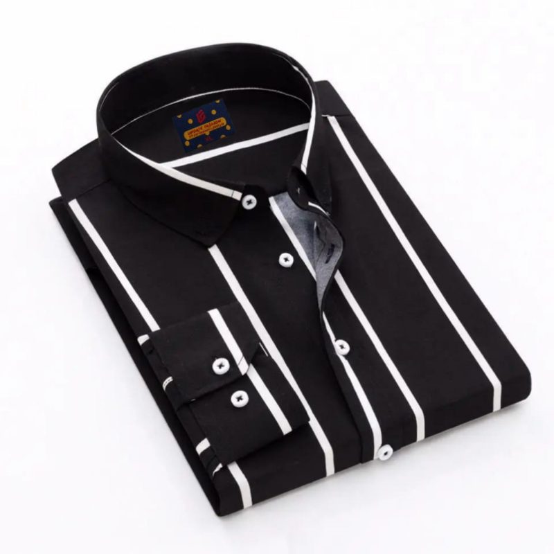 Men’s Premium Quality Stripe Shirt - Image 2